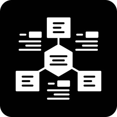 veri ağı simgesi, vektör illüstrasyonu