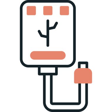 Pil. Web simgesi basit illüstrasyon