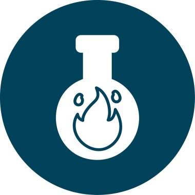 Kimyasal sıvı simgesinin vektör çizimi