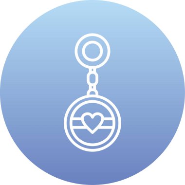 Aşk kalbi. Web simgesi basit illüstrasyon