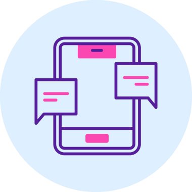 Telefon simgesi vektör illüstrasyonu