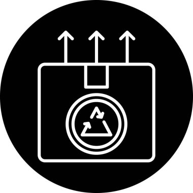 Geri dönüşüm simgesinin vektör simgesi