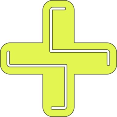 Modern tıbbi simgenin vektör illüstrasyonu