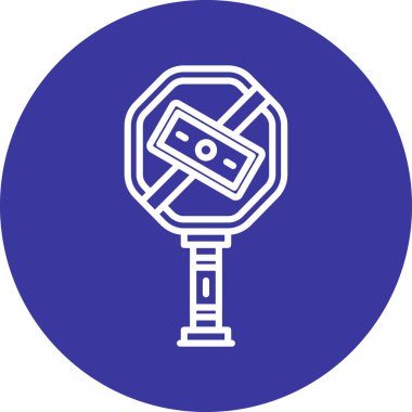 vektör lcd simgesi illüstrasyonu