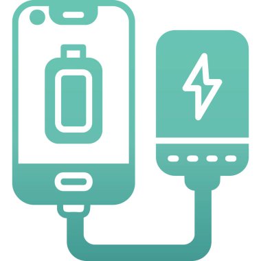 Pil. Web simgesi basit illüstrasyon