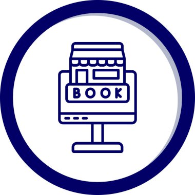 Kitap. Web simgesi basit illüstrasyon