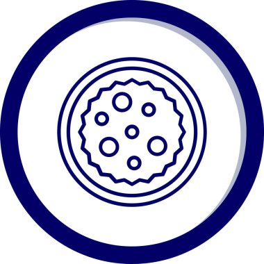 Yemek. Web simgesi basit illüstrasyon