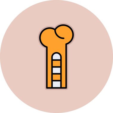 Termometre simgesinin vektör illüstrasyonu