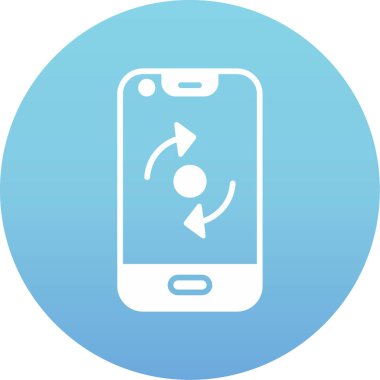 Telefon simgesinin vektör illüstrasyonu