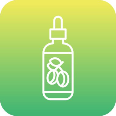 güzel şişe ve şişe vektör çizgisi simgesi