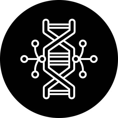 dna. Web simgesi basit illüstrasyon