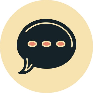 Düz bir kadın yüzü simgesi