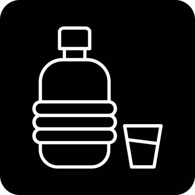 alkol içki kutsal kişilerin resmi, vektör çizim