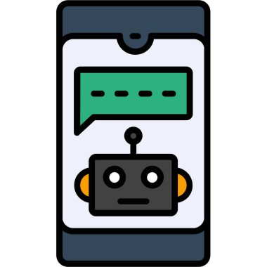 Konuş. Web simgesi basit illüstrasyon