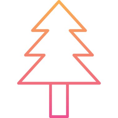 ağaç modern simge vektör illüstrasyonu