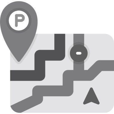 park yeri haritası konumu simgesi - taslak biçimi