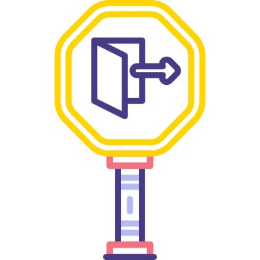 Trafik ışığı. Web simgesi basit illüstrasyon