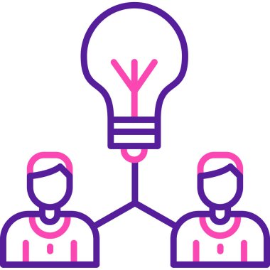 Ampul. Web simgesi basit illüstrasyon