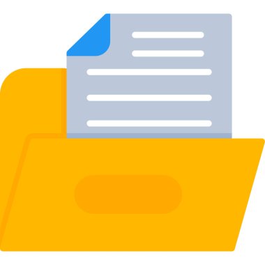 belge dosya simgesi düz biçimli