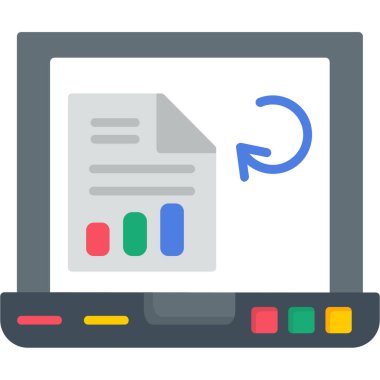 veri analiz renk vektörü simgesi