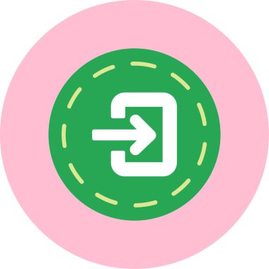 ok simgesi vektör illüstrasyonu