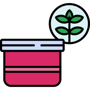 Bitki. Web simgesi basit tasarım