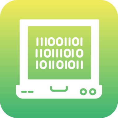 vektör Lcd düz simgesi