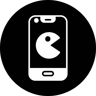 Cep telefonu simgesinin vektör illüstrasyonu