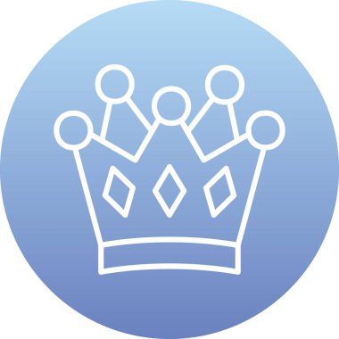 kral vektör simgesi modern basit illüstrasyon
