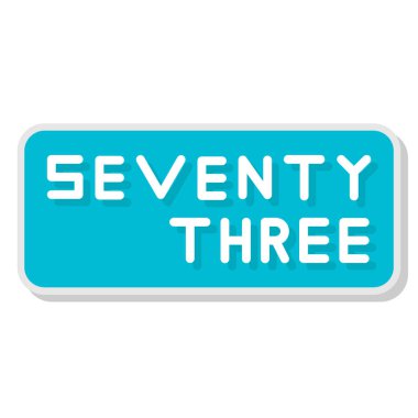 7 numaralı çıkartma. 25 numaralı vektör illüstrasyonunun metni