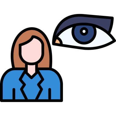 Gözü olan dişi avatar