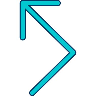 Ok. Web simgesi basit illüstrasyon