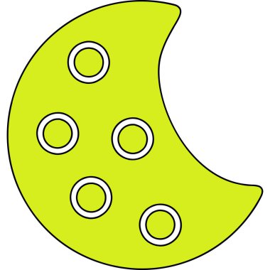 Yeşil yapraklı bir çizgi film ayı.