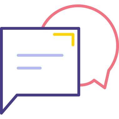 konuşma kabarcığı vektör çizimi