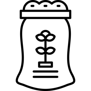 Bitki. Web simgesi basit illüstrasyon