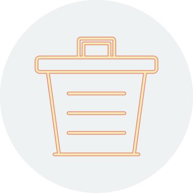 Basket ikon vektörü. İnce çizgi işareti. İzole edilmiş kontür sembolü gösterimi