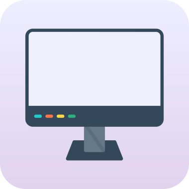 masaüstü bilgisayar monitörü ekran simgesi, çizgi film biçimi