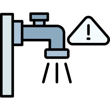 Musluk ikonu. özet çizimi