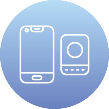 Akıllı telefon simgesinin vektör illüstrasyonu