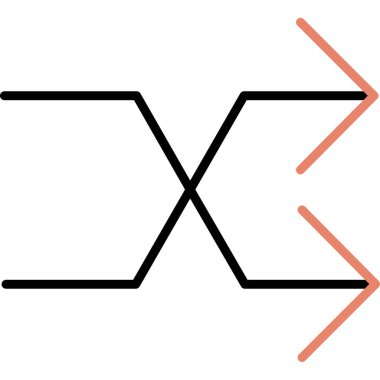 Ok. Web simgesi basit illüstrasyon