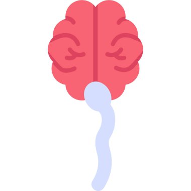 İnsan beyni simgesi olan bir beyin