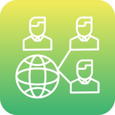 vektör ağ simgesi vektörü