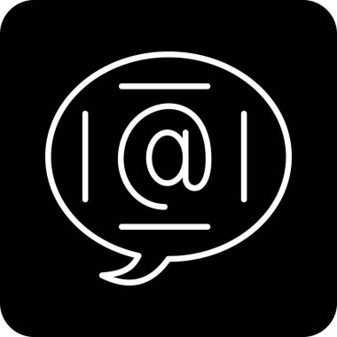 Mesaj var. Web simgesi basit illüstrasyon