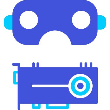 Bilgisayarlı bir robotun vektör çizimi