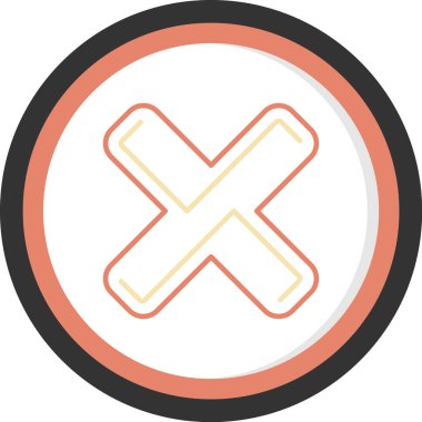 İşaret simgesi yok, vektör illüstrasyonu