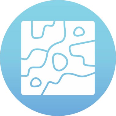 Harita. Web simgesi basit illüstrasyon