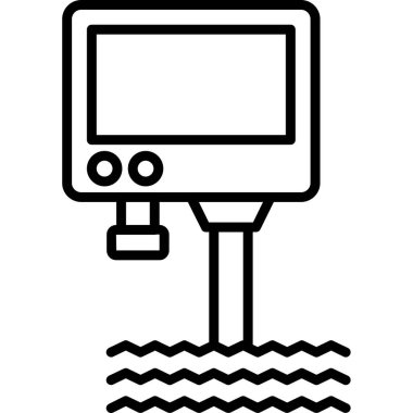 bilgisayar ekranı simgesi. beyaz arkaplanda izole edilmiş web tasarımı için ana bilgisayar izleyici vektör simgesi