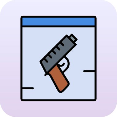 Kurşun ikonu. vektör illüstrasyonu