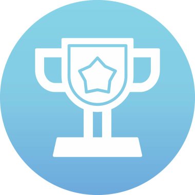 Kupa. Web simgesi basit illüstrasyon