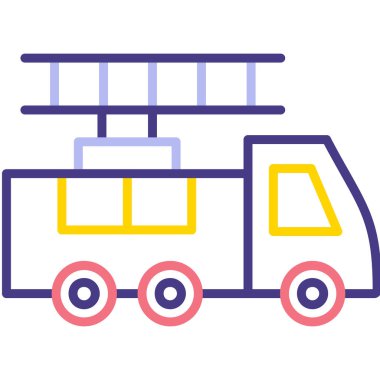 tren. Web simgesi basit illüstrasyon